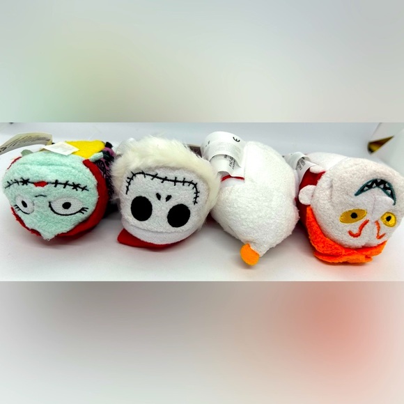 Disney Tsum Tsum Nightmare Before Christmas Mini Plush 4 Piece Set, NWT. - Picture 3 of 4